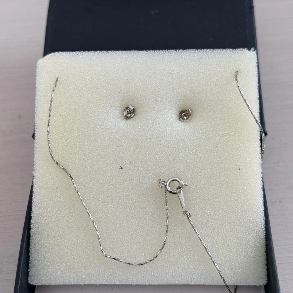 Pearl Necklace and Earring Set